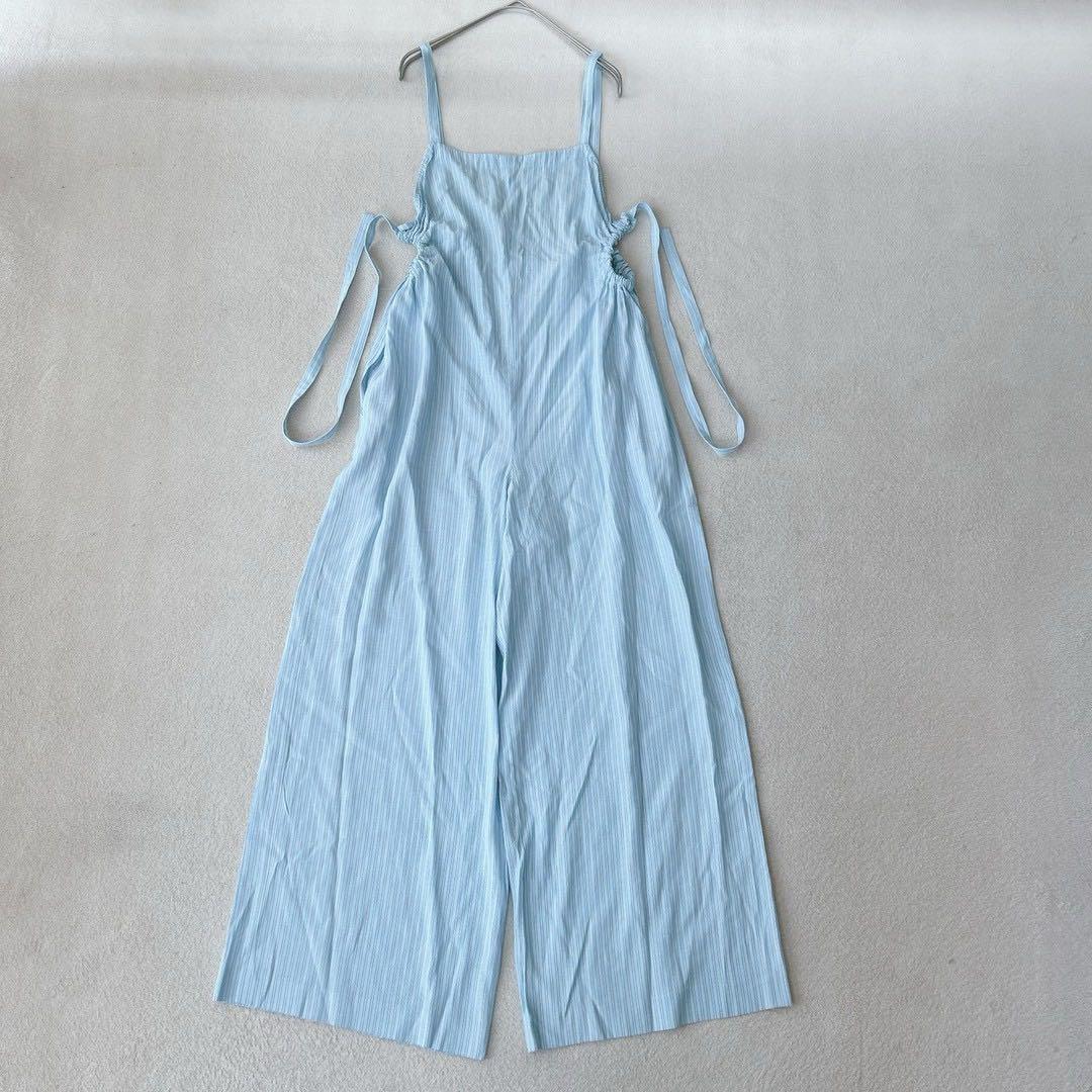 近年モデル✨　ルフィル　オールインワン　ストライプ　ブルー　新垣結衣着用