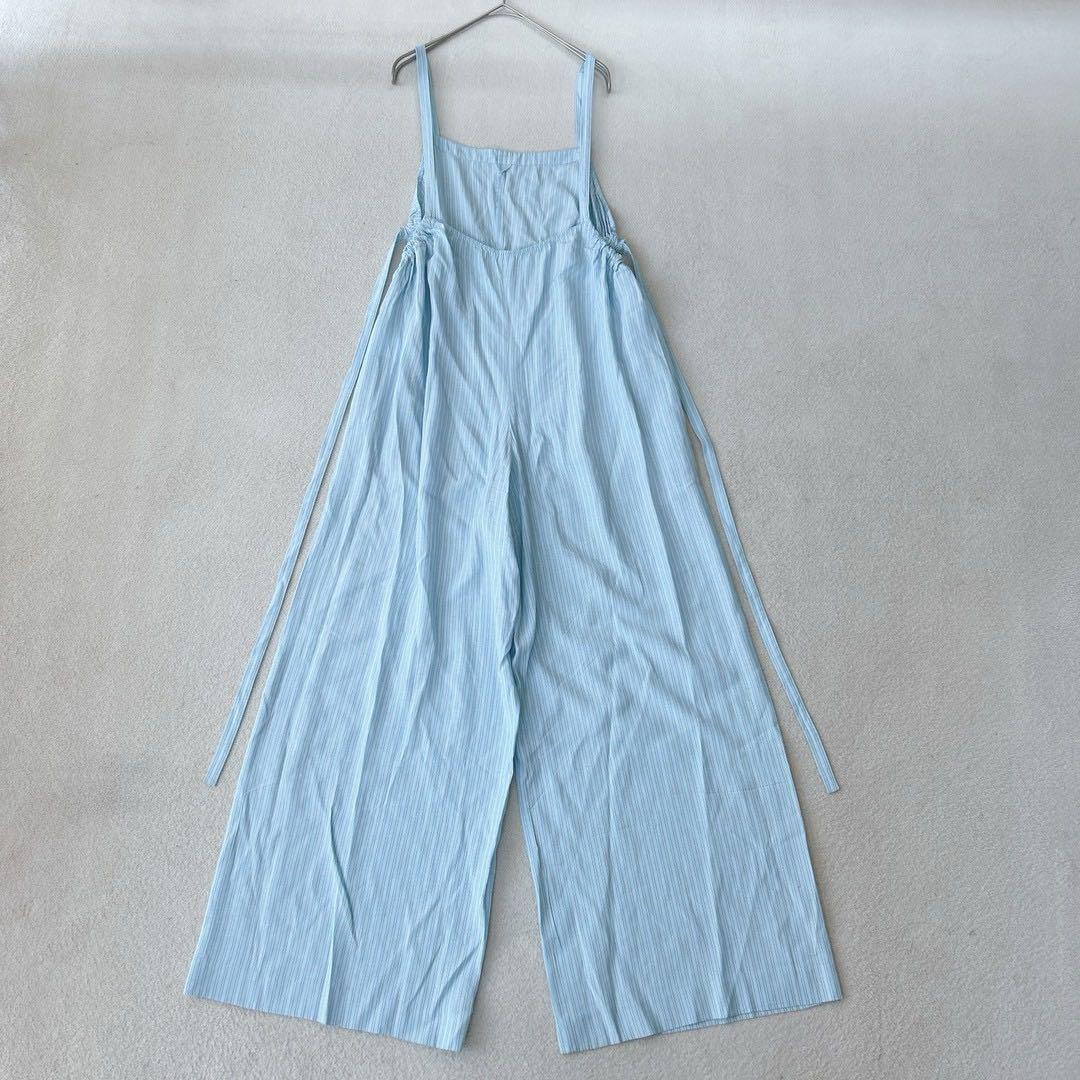 近年モデル✨　ルフィル　オールインワン　ストライプ　ブルー　新垣結衣着用