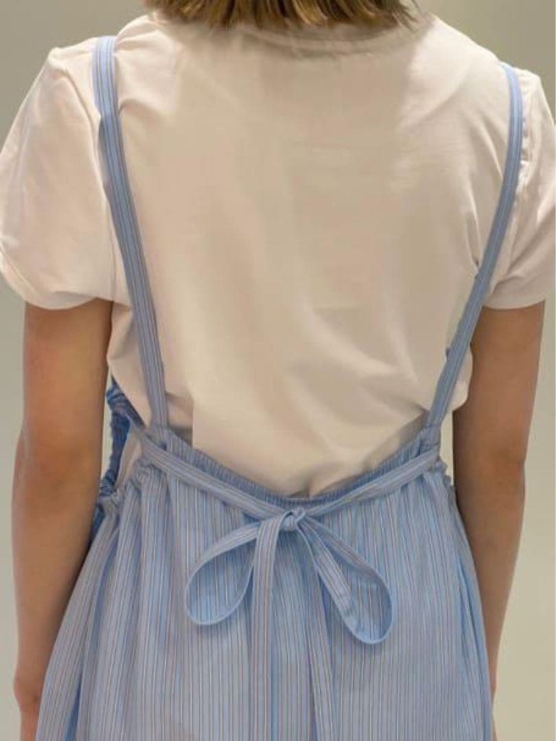 近年モデル✨　ルフィル　オールインワン　ストライプ　ブルー　新垣結衣着用