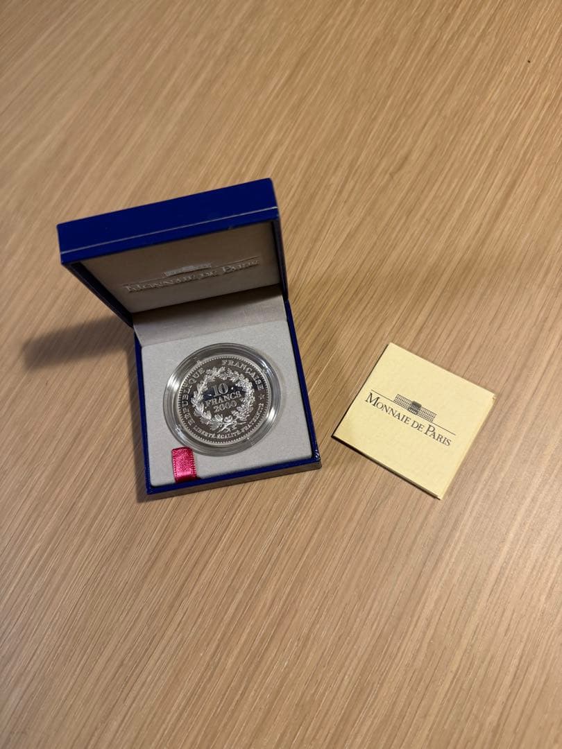 フランス 10フラン銀貨 2000 シャルルマーニュ デニエ プルーフ