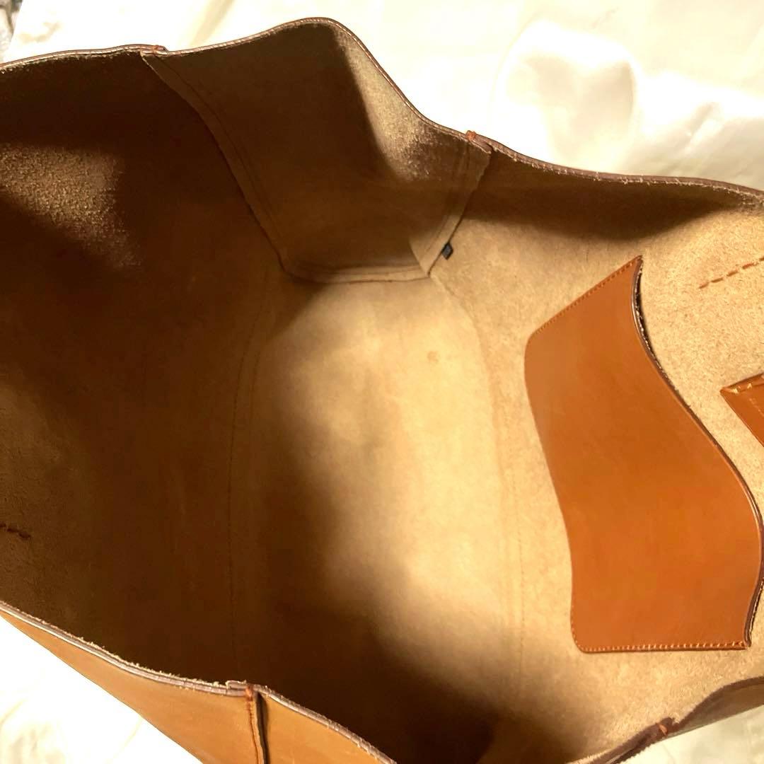ラルフローレン　ブラウンレザートートバッグ タグ付き（大容量)
