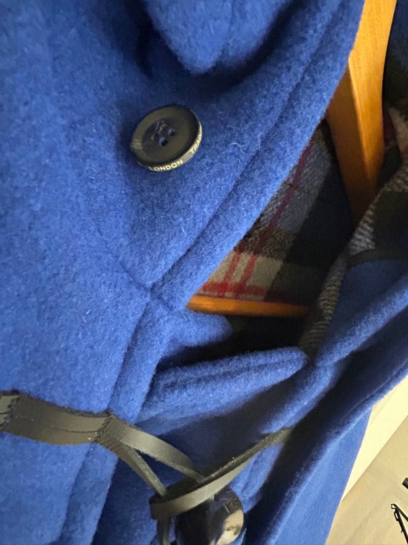 ENGLAND LONDON Traditionダッフルコート 青　42