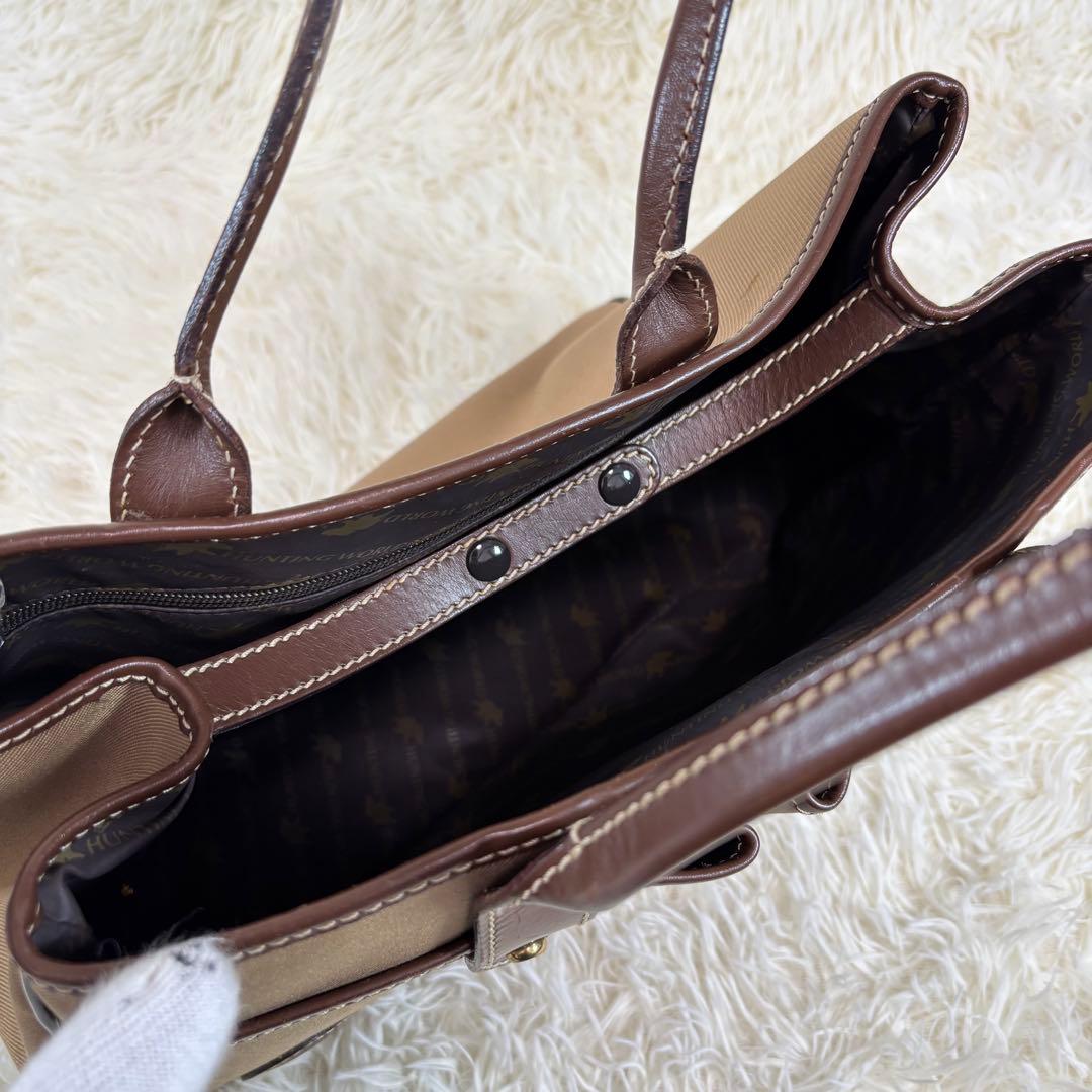 大人気✨　HUNTING WORLD　トートバッグ　サファリトゥデイ　ブラウン