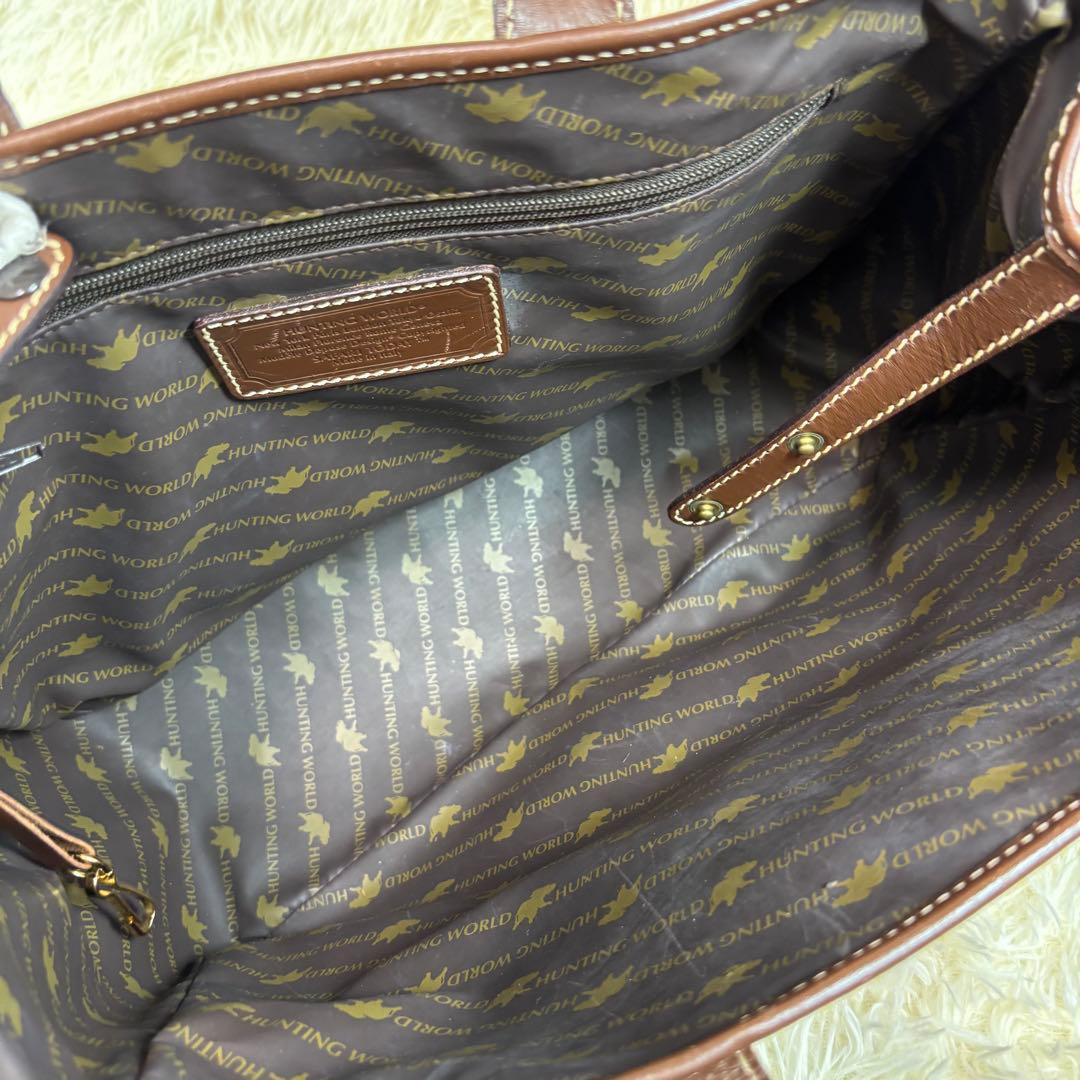 大人気✨　HUNTING WORLD　トートバッグ　サファリトゥデイ　ブラウン
