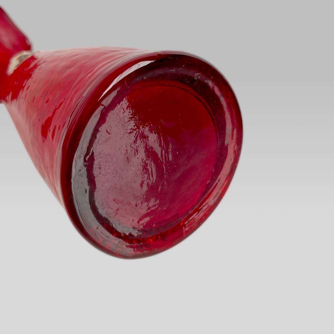 USA製 60~70s【Kanawha】カナワ社 クラッケル ガラスベース 花瓶