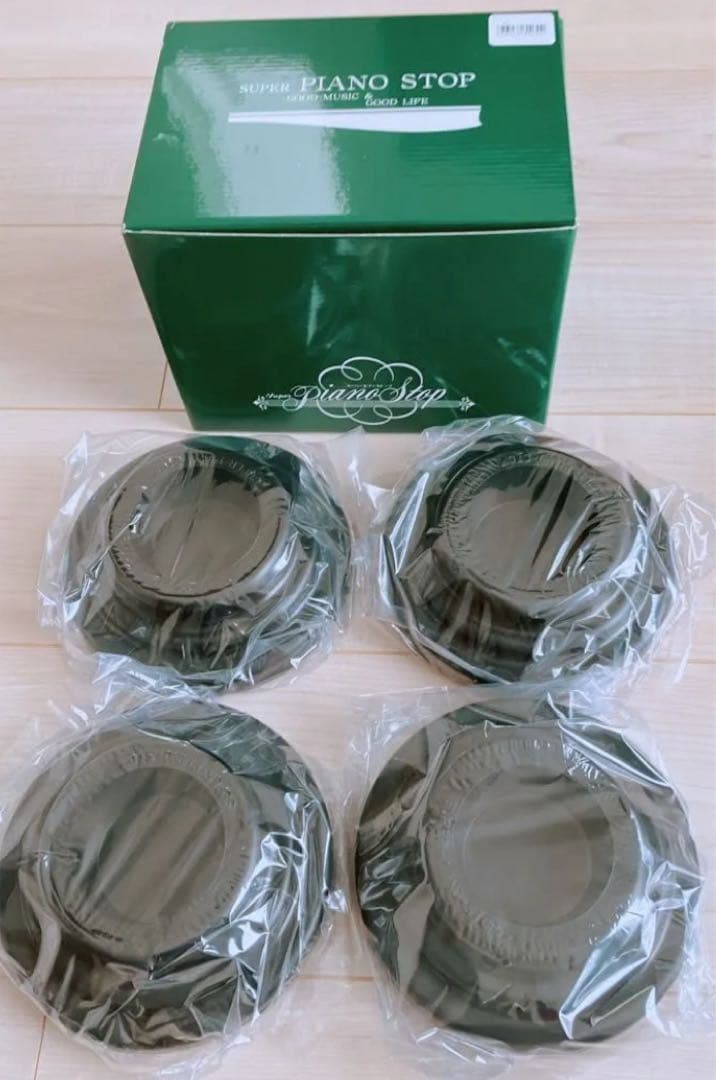 【新品未使用】ピアノ防振対策　スーパーピアノストップ　S-041 UP用ブラック