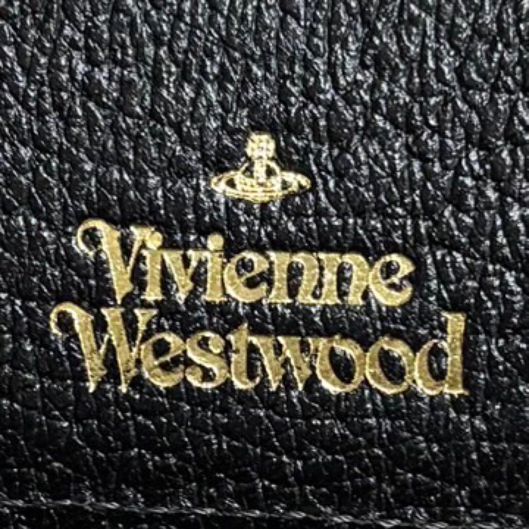 ヴィヴィアンウエストウッド 三つ折り財布 ブラック ビッグオーブ