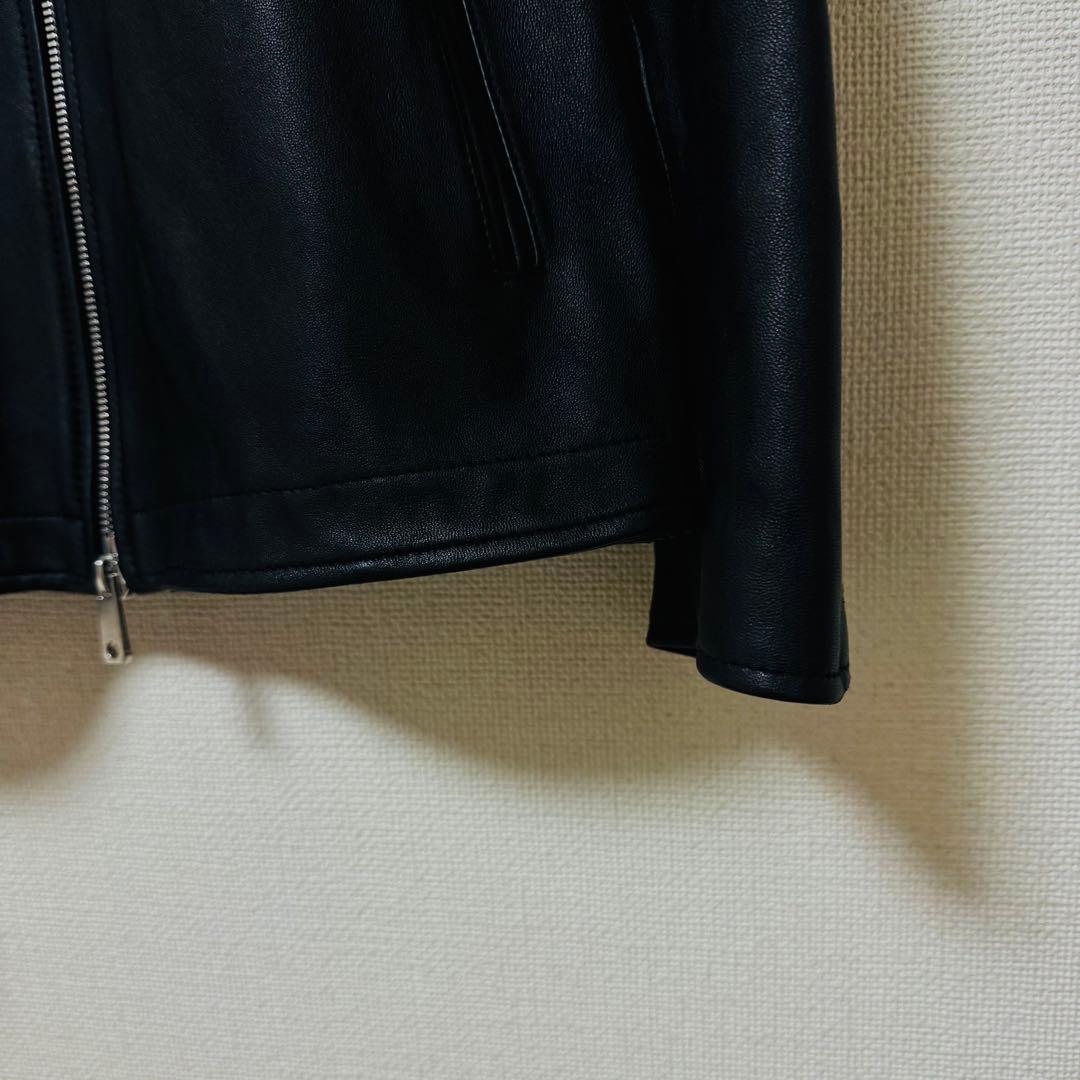 美品 UNITED TOKYO ラムレザーシングルジャケット L ブラックメンズ