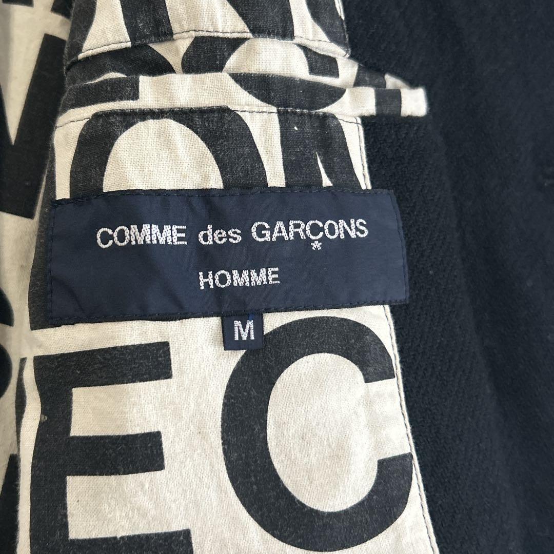 希少品✨ コムデギャルソンオム ウール ステンカラー ショートコート 裏地ロゴ