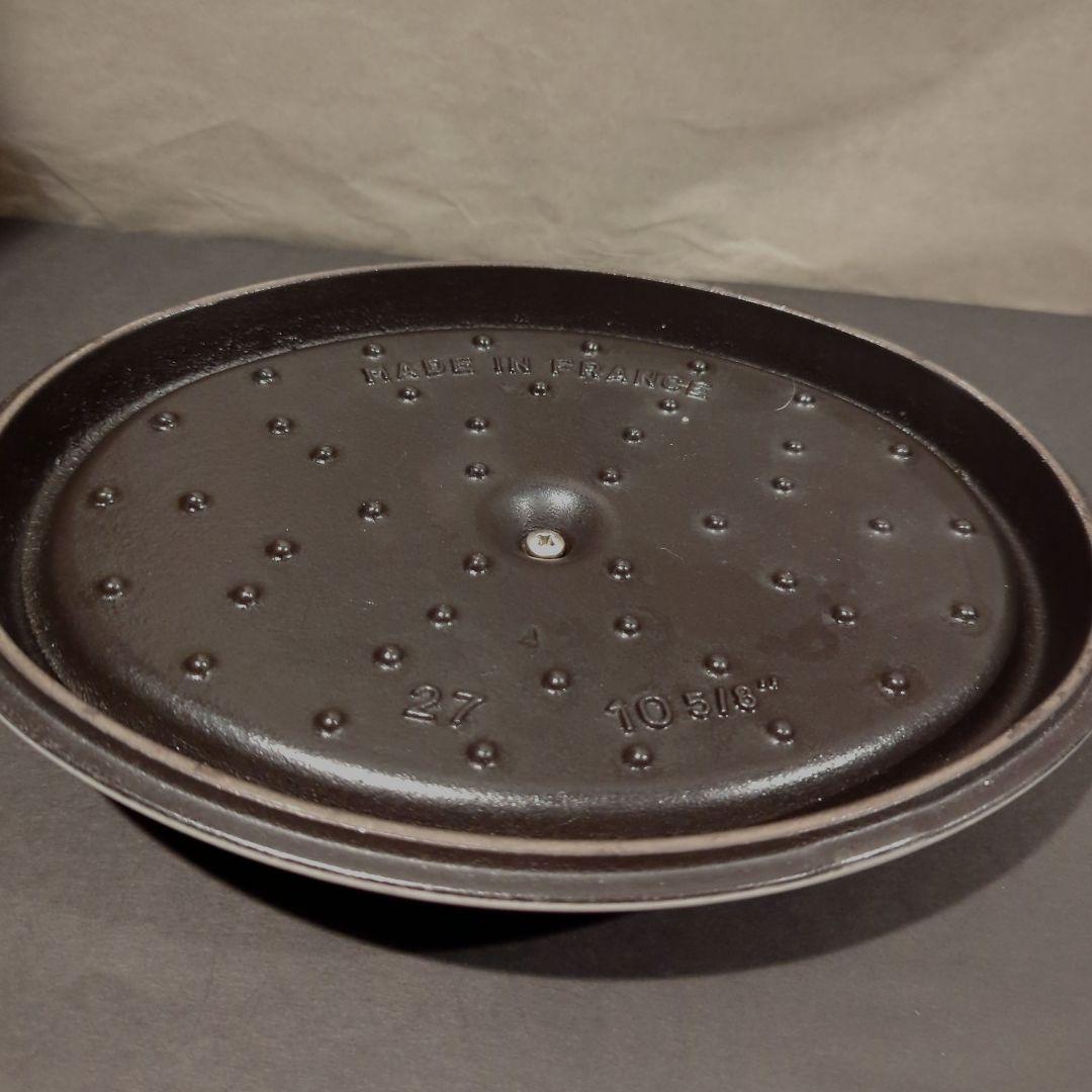 ♢STAUB♢ストウブ　ピコ・ココット オーバル 　グレー　　27cm