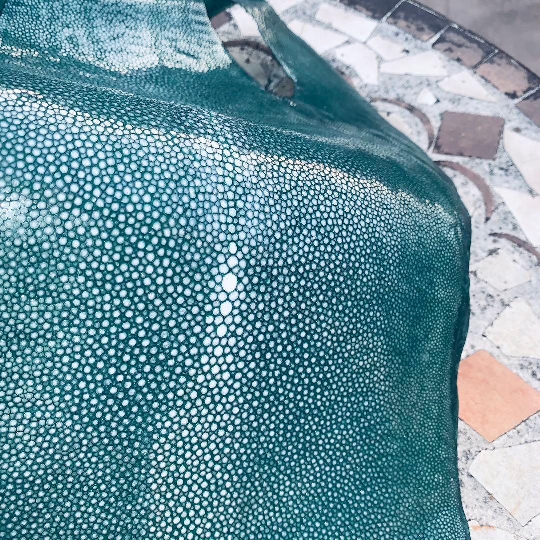 14) エイ革 鮫革 鮫皮 stingray ガルーシャ スティングレイ