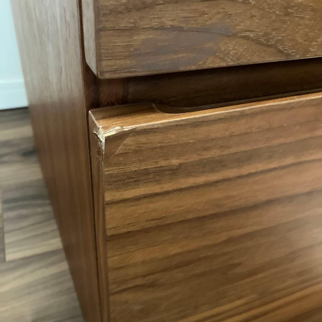 無印良品 木製チェスト4段 88×44×83 ウォールナット材