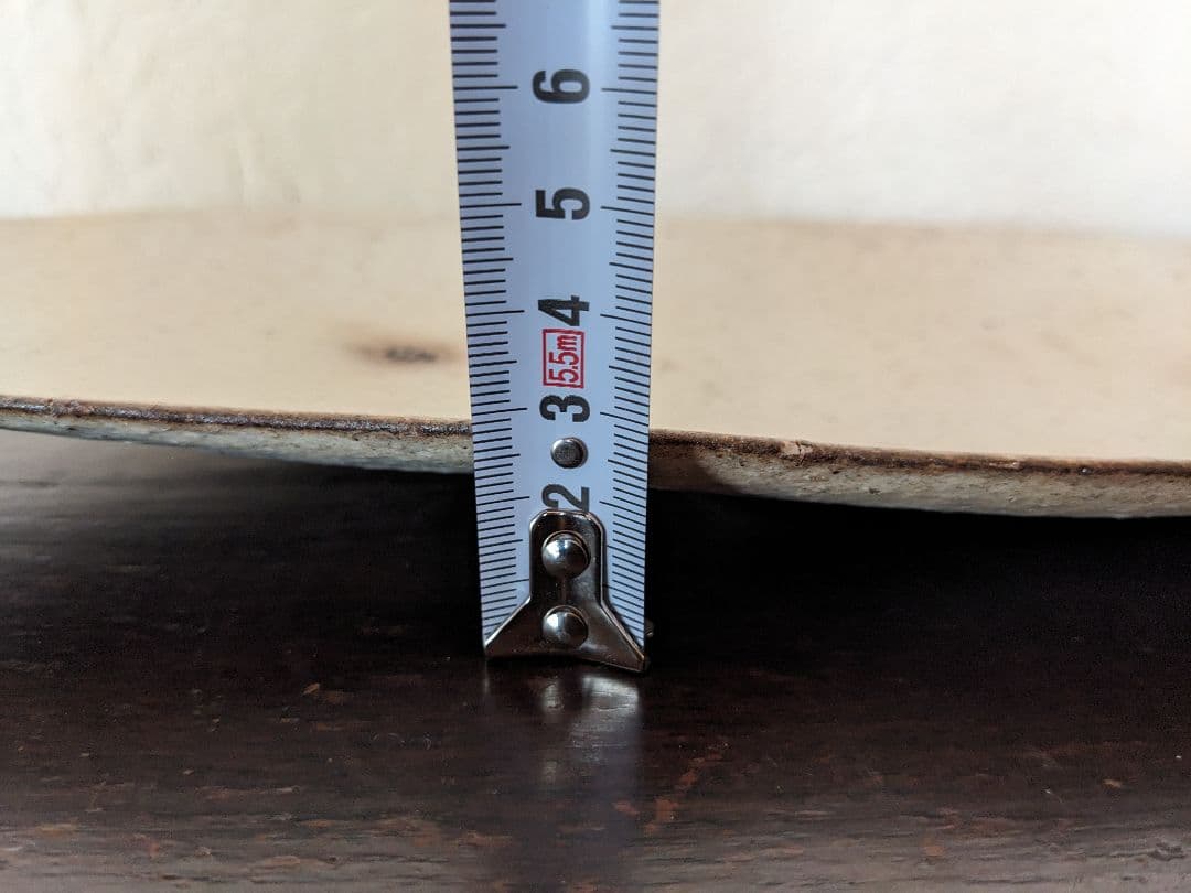 恩塚正二　粉引　長皿