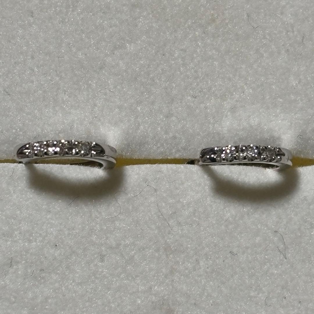 ジュエリーツツミ　k10 ダイヤモンド　フープピアス
