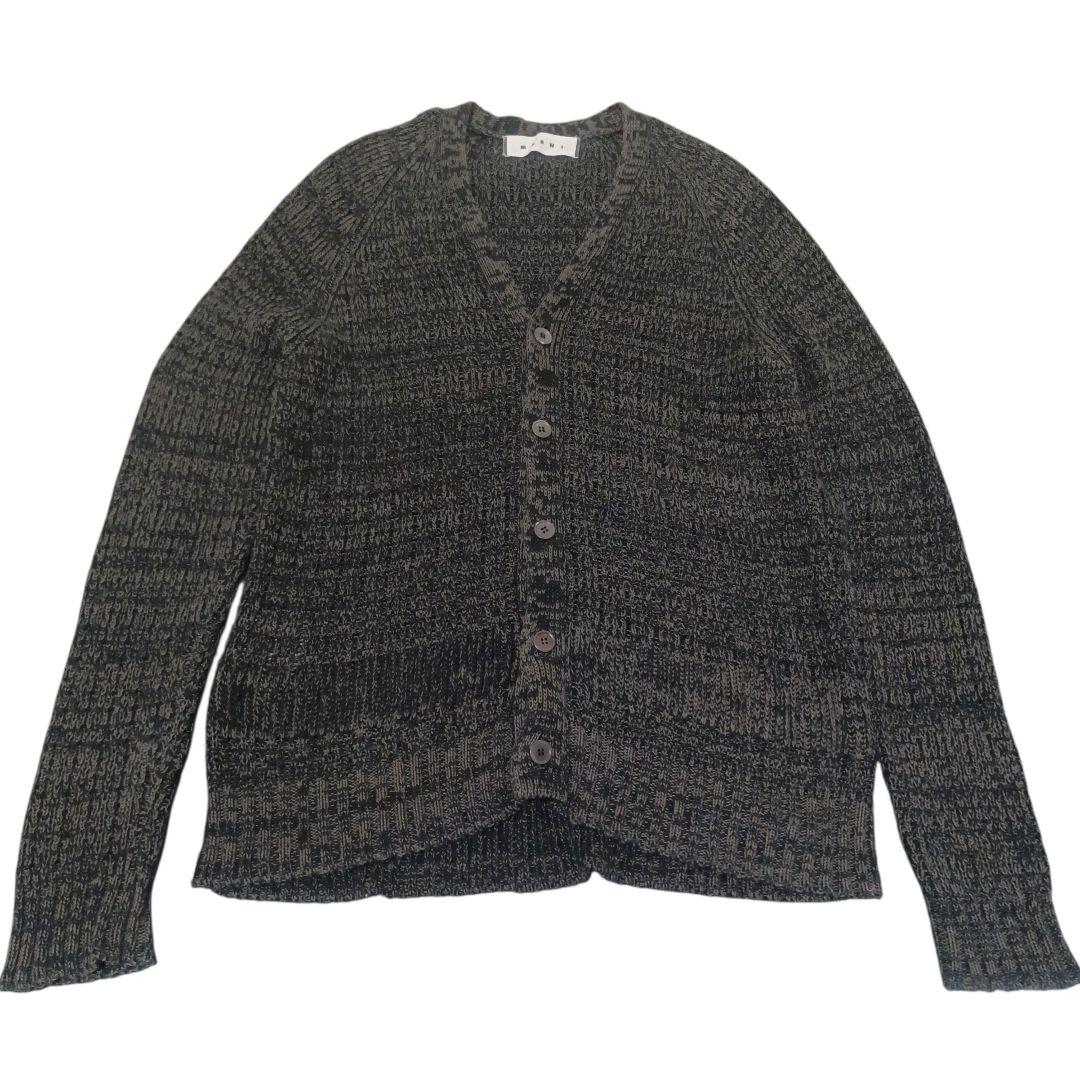 2XL✨MARNI フイッシュテール コットン カーディガン イタリア製