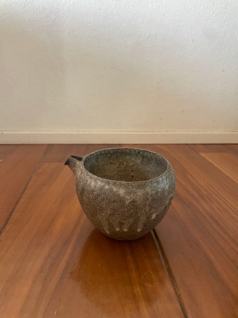村上躍　砂化粧　片口　茶海　茶道具　希少　中国茶　作家作品