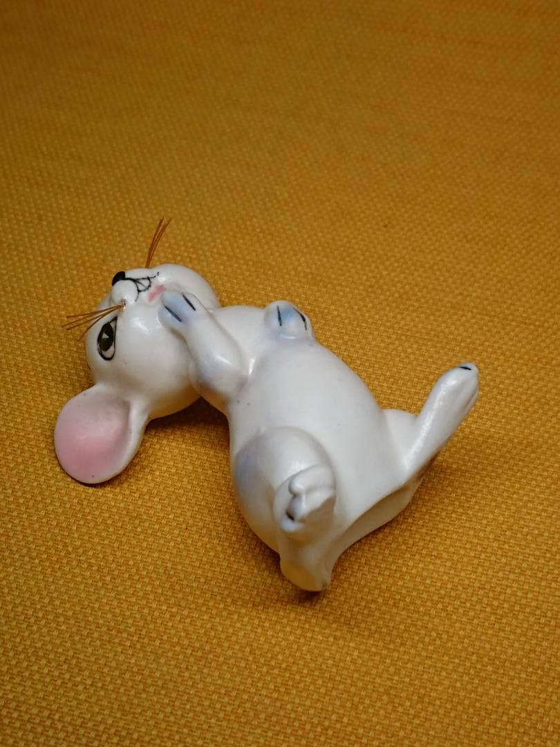 ネズミ　鼠　人形　陶器　オブジェ　置物　インテリア　工芸品　美術品　A1137