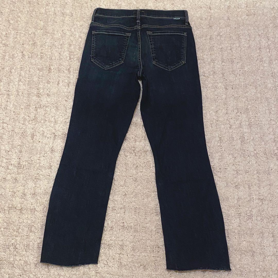 【未着用美品】 MOTHER INSIDER CROP STEP FRAYデニム