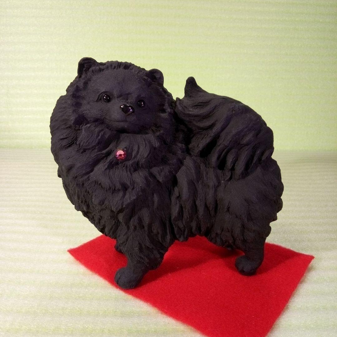 ポメラニアン　黒　ブラック　ブラックポメラニアン　レア　フィギュア