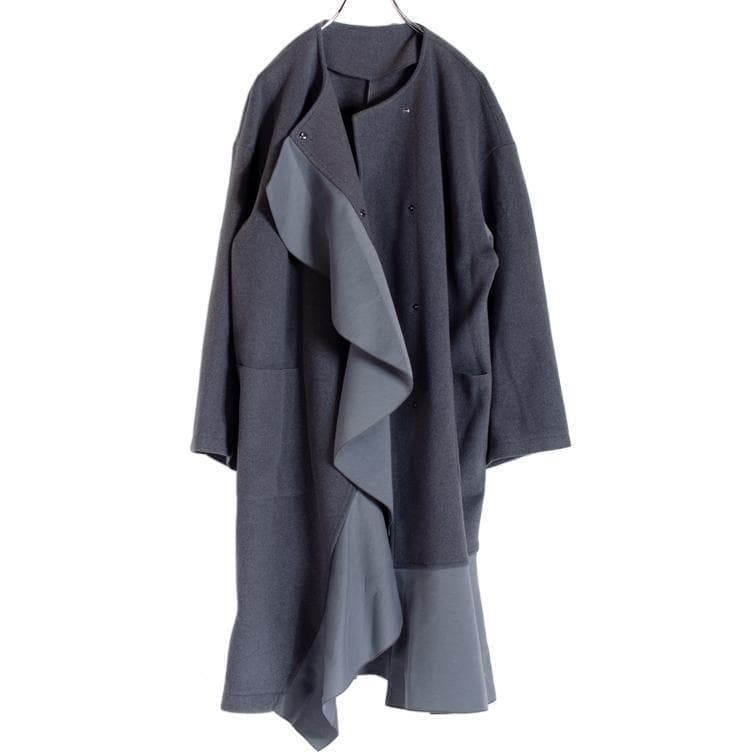 新品 ラディエイト フリルデザインコート グレー RADIATE ヤマダヤ