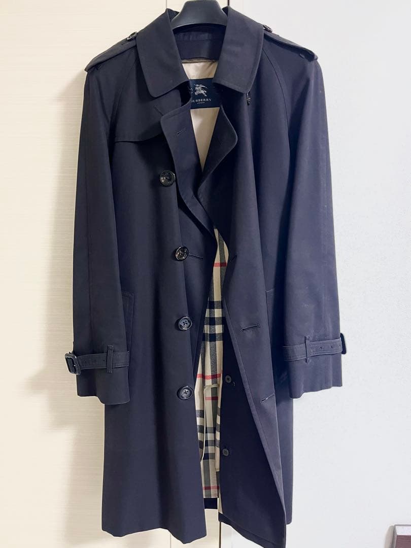 BURBERRY バーバリー トレンチコート 黒 ブラック 三陽商会 L