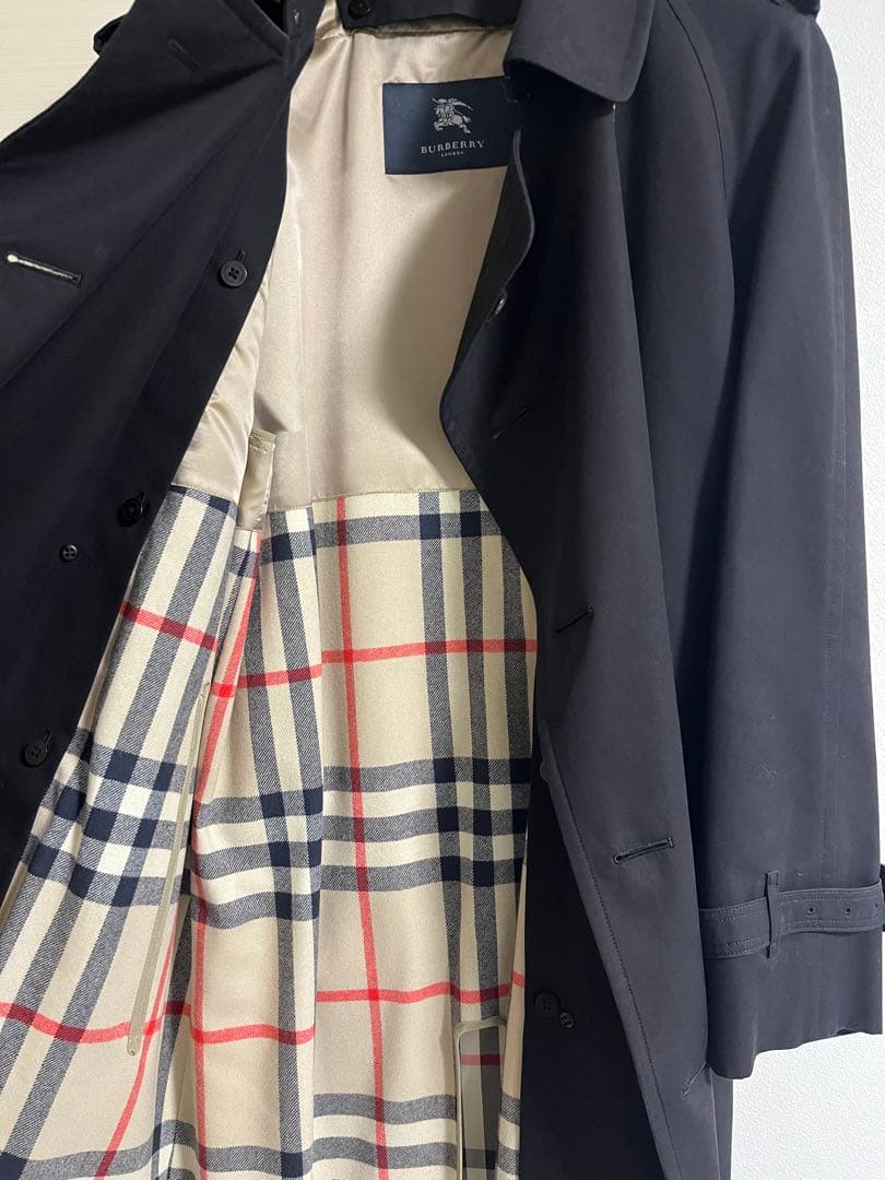 BURBERRY バーバリー トレンチコート 黒 ブラック 三陽商会 L