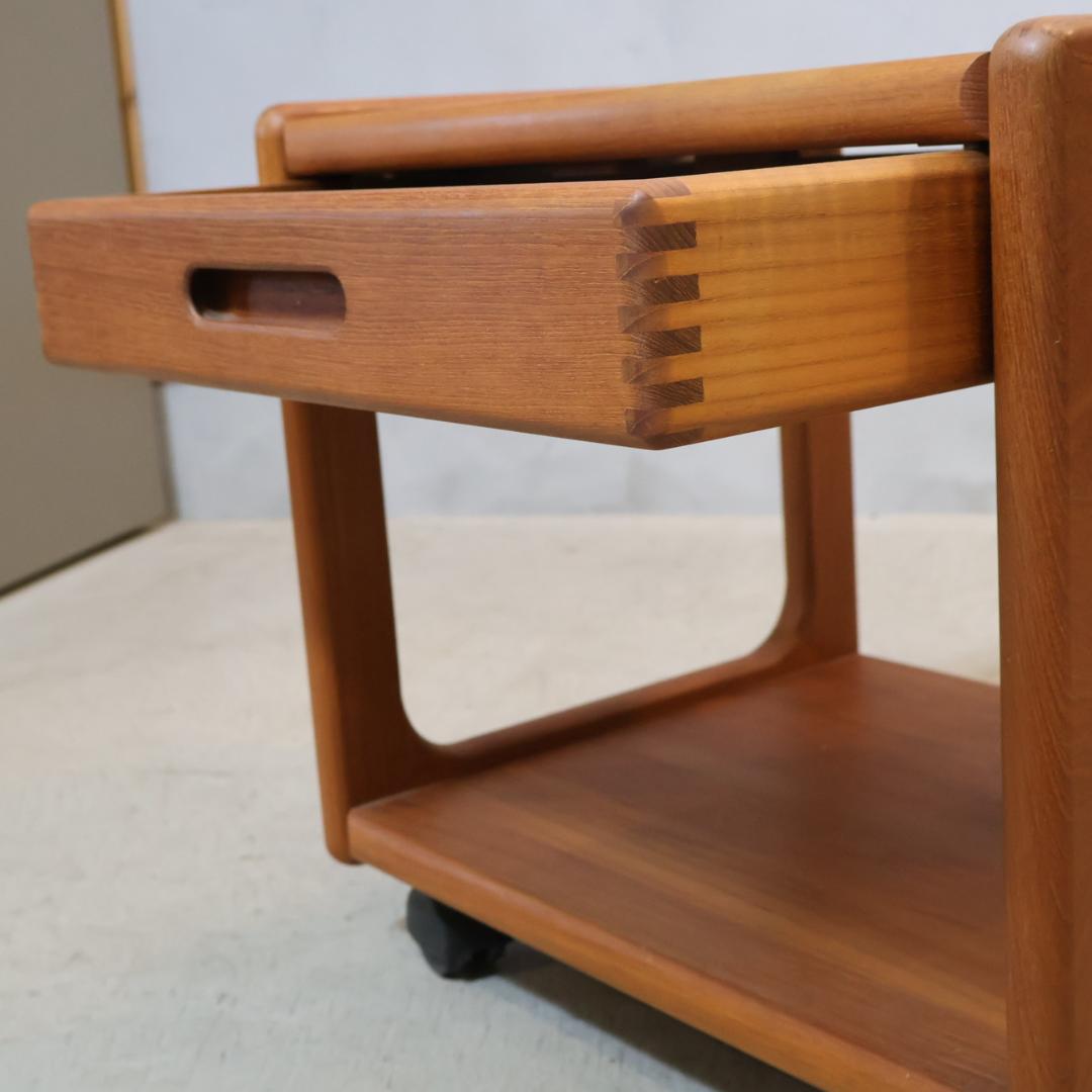 サリンモブラー ドロワーワゴン チーク材 サイドテーブル ヴィンテージ 北欧家具