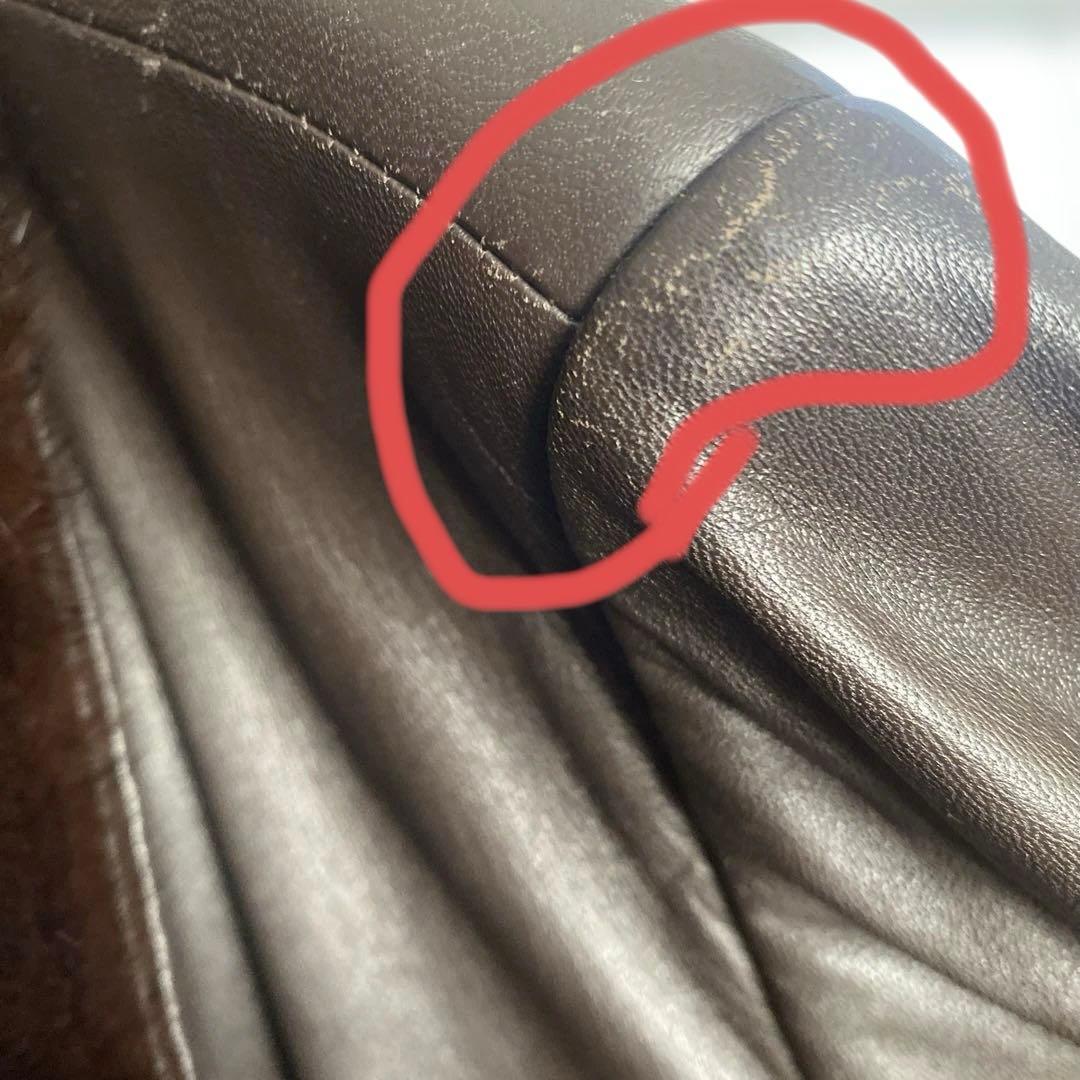 BALMAIN ダークブラウン ファー付きジャケットコート