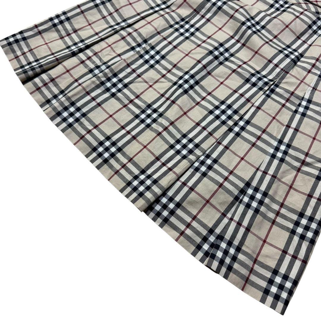 バーバリーブルーレーベル スカート ノバチェック ベルト ベージュ 38サイズ