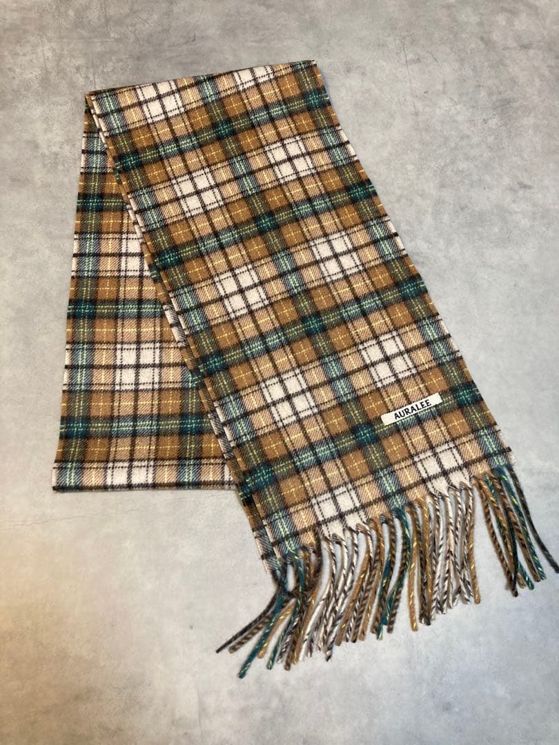 プ*ー様 AURALEE CASHMERE CHECK STOLE