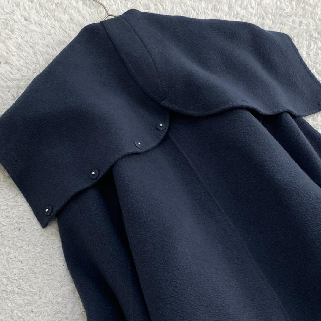 極美品✨近年✨エトレ フーディーストールリバーコート ダブルフェイス M