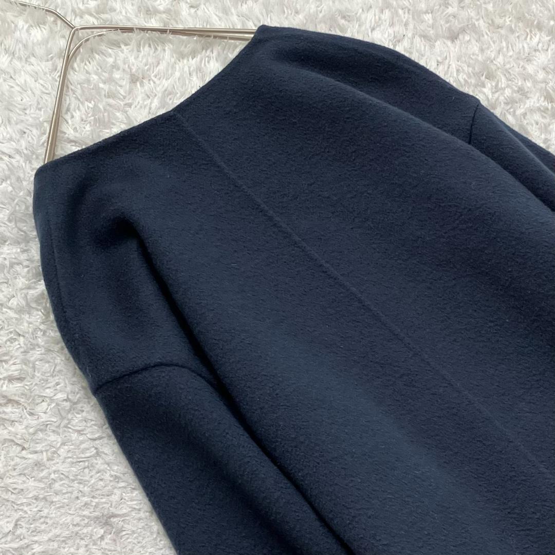 極美品✨近年✨エトレ フーディーストールリバーコート ダブルフェイス M