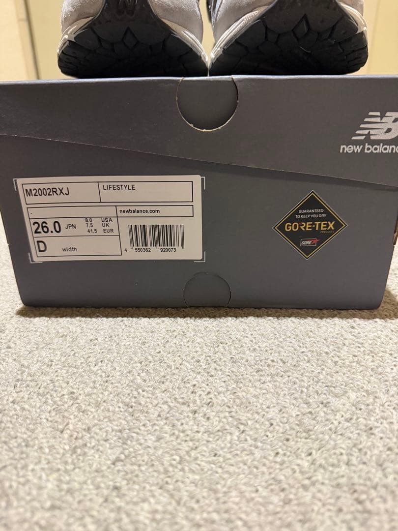 【極美品】New Balance M2002RXJ グレー GORE-TEX