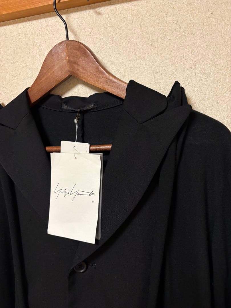 新品　ヨウジヤマモトYohji ウールギャバジン　コート　ジャケット　黒ブラック
