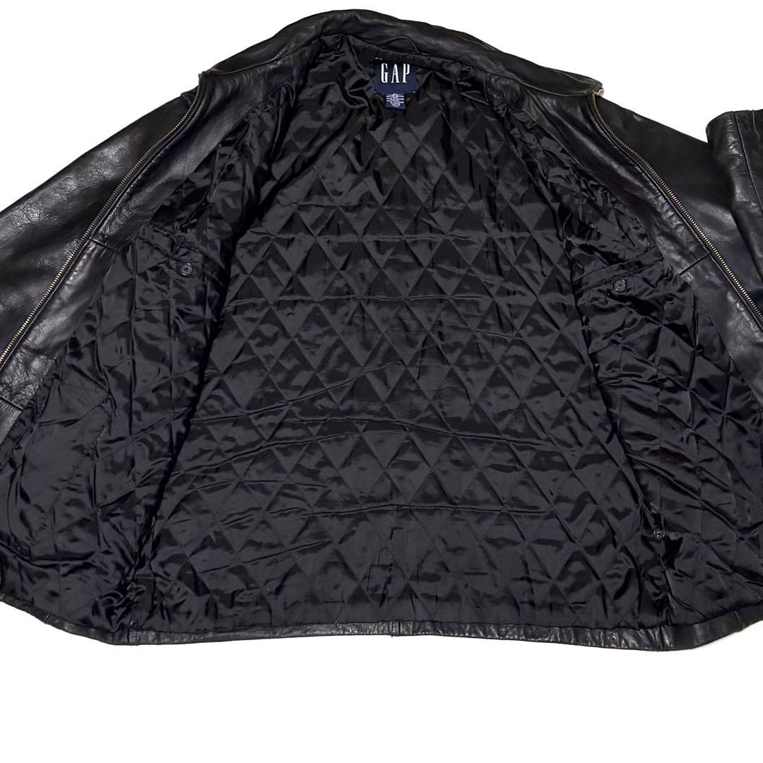 坂*井様 90s OLD GAP 本革 レザージャケット M 極美品 紺タグ