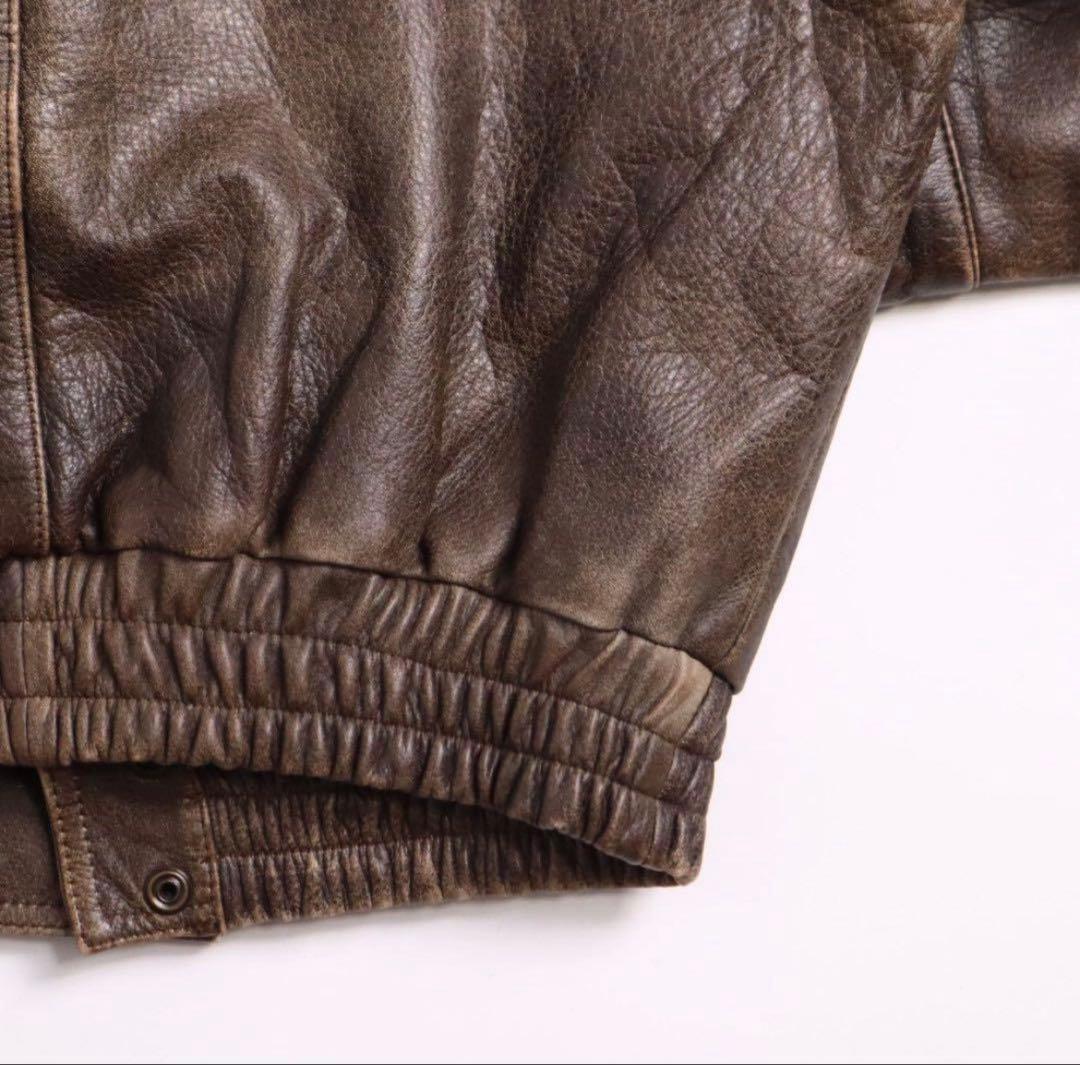 Vintage 80s 90s A2 G1 スタンドカラー レザージャケット