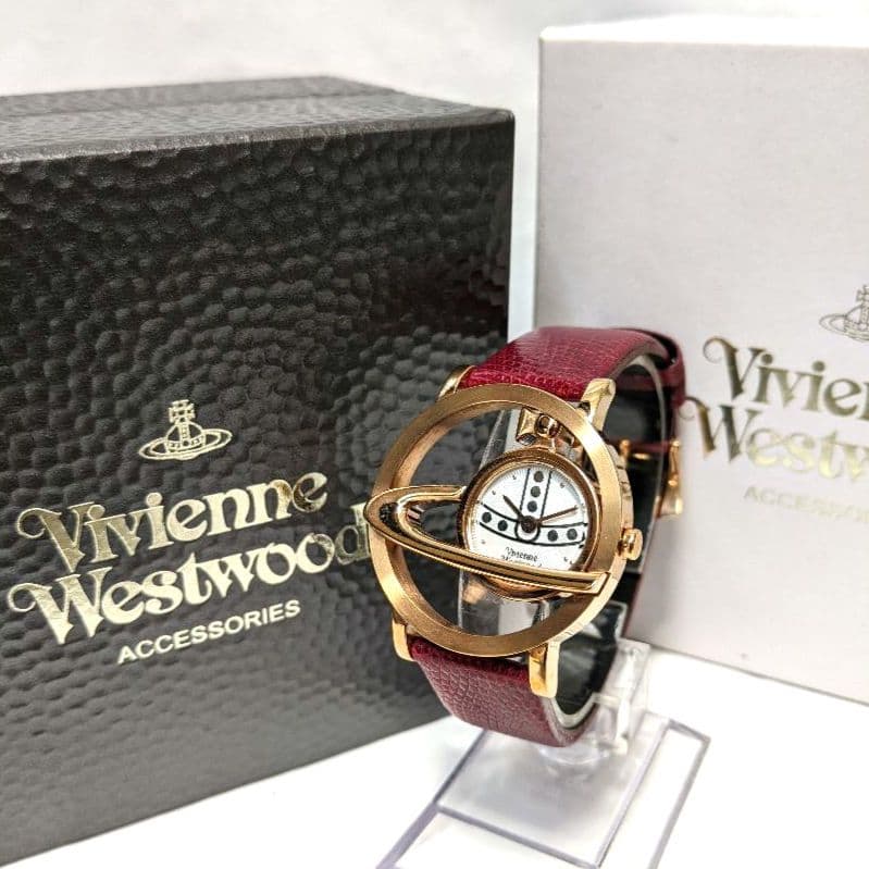 電池交換済 Vivienne Westwood サークルオーブ 腕時計