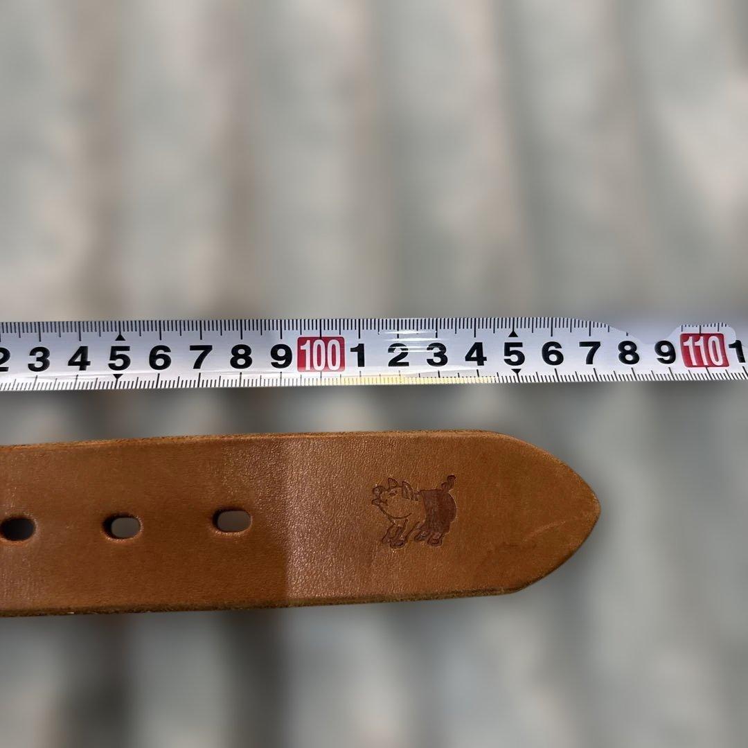 ステュディオダルチザン　Ｌサイズ レザーベルト ブラウン