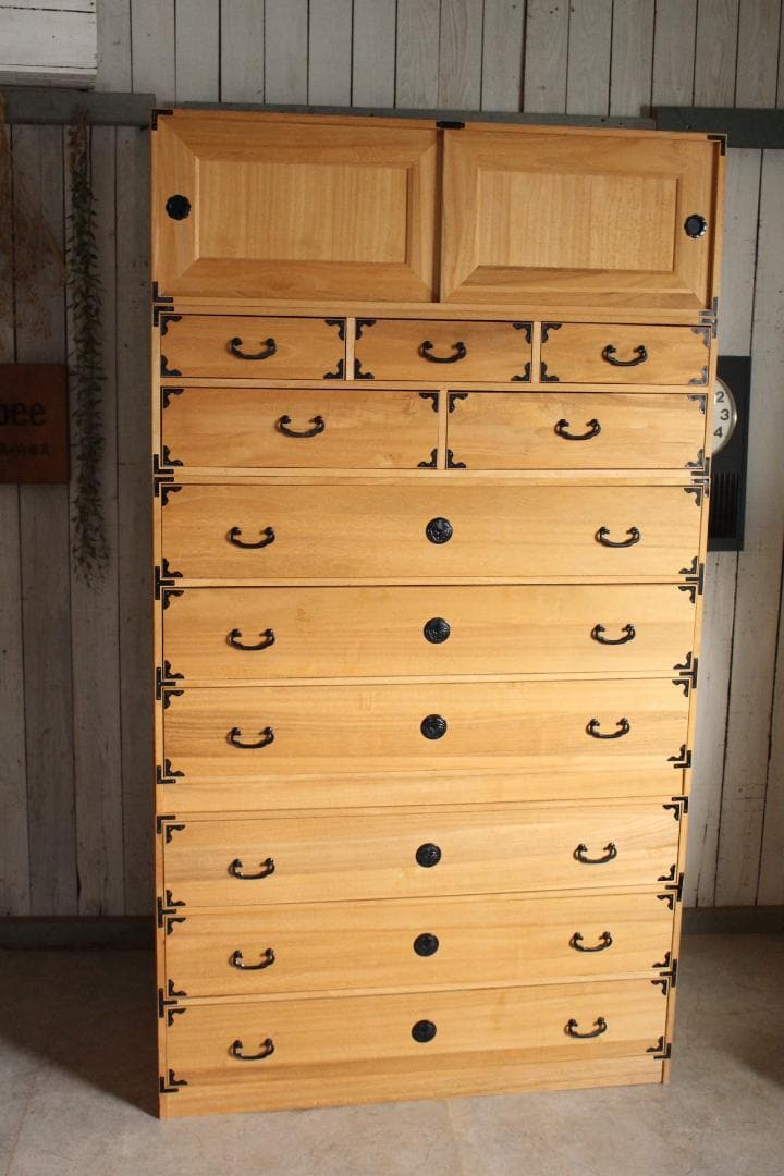 桐タンス　引き出し5杯　着物箪笥　タンス　収納　古家具　古民家　時代家具