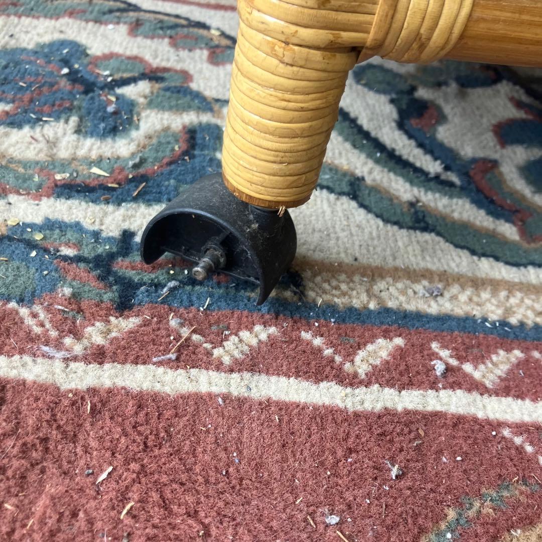 昭和レトロ 三聖 アーチ型 ラタンハンガーラック 籐家具 古道具 古家具