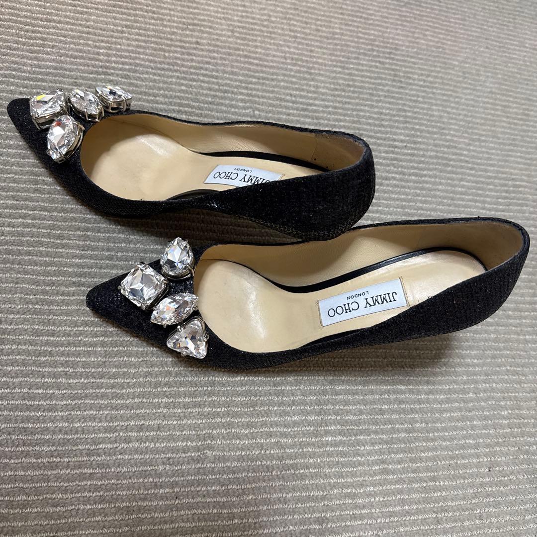 JIMMY CHOO ブラック ハイヒール パンプス