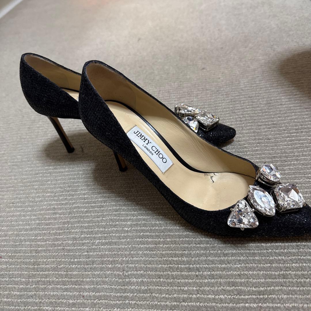 JIMMY CHOO ブラック ハイヒール パンプス