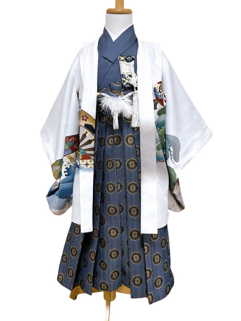 人気の白系♡七五三　5歳　男の子　フルセット　一式　兜