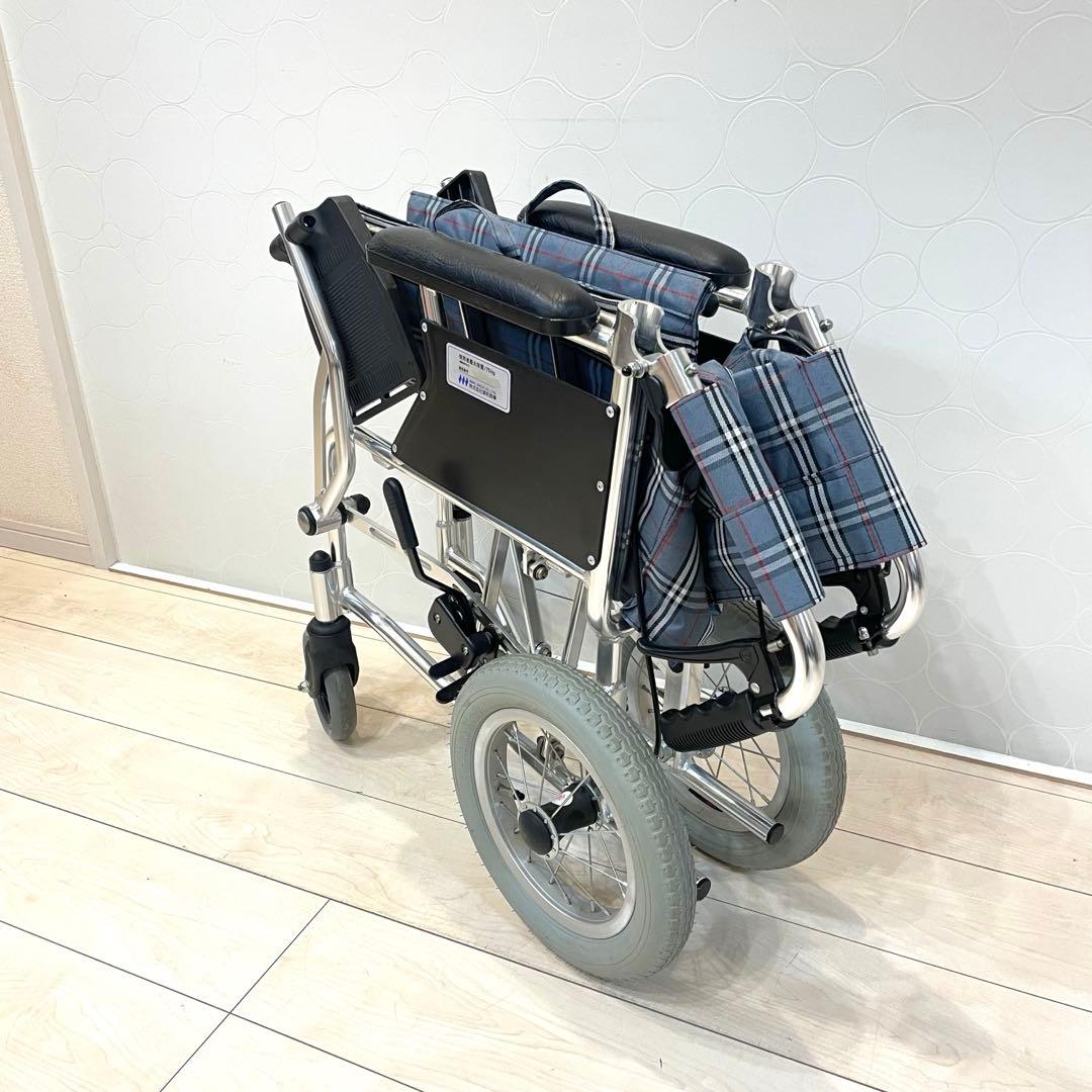 【美品】MIWA 介助式車いす ミニポン HTB-12 折りたたみ 軽量 介護用