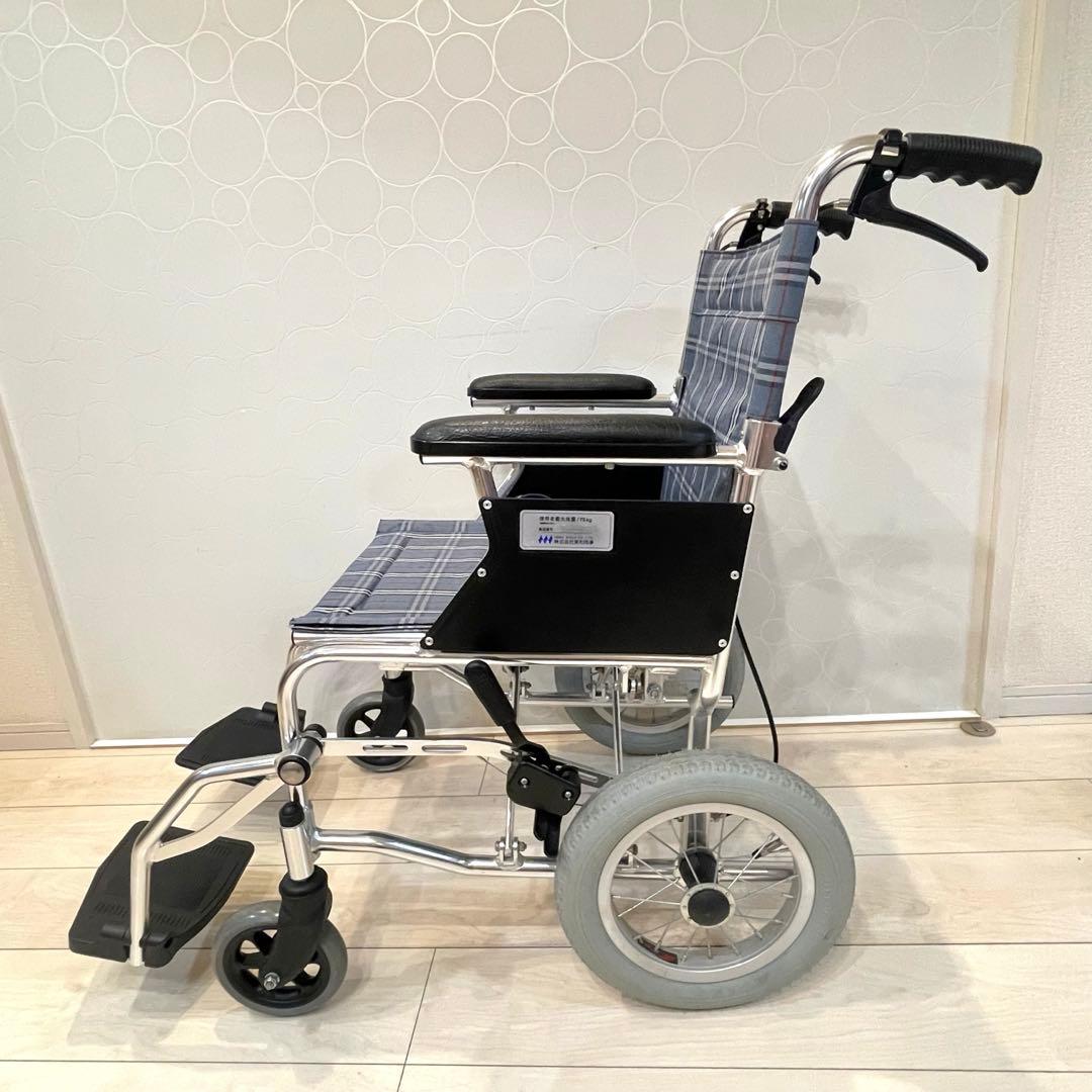 【美品】MIWA 介助式車いす ミニポン HTB-12 折りたたみ 軽量 介護用