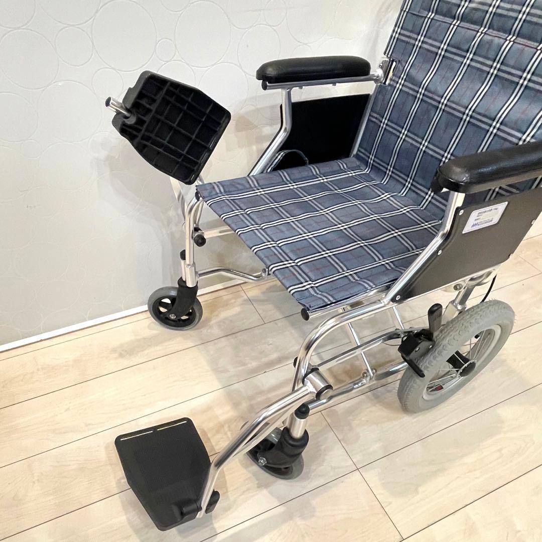 【美品】MIWA 介助式車いす ミニポン HTB-12 折りたたみ 軽量 介護用