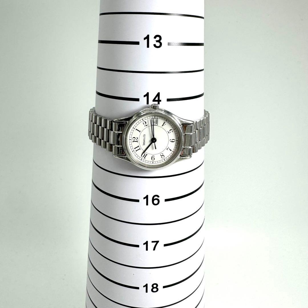 美品 ティファニー TIFFANY&CO クラシック デイト 腕時計 稼働