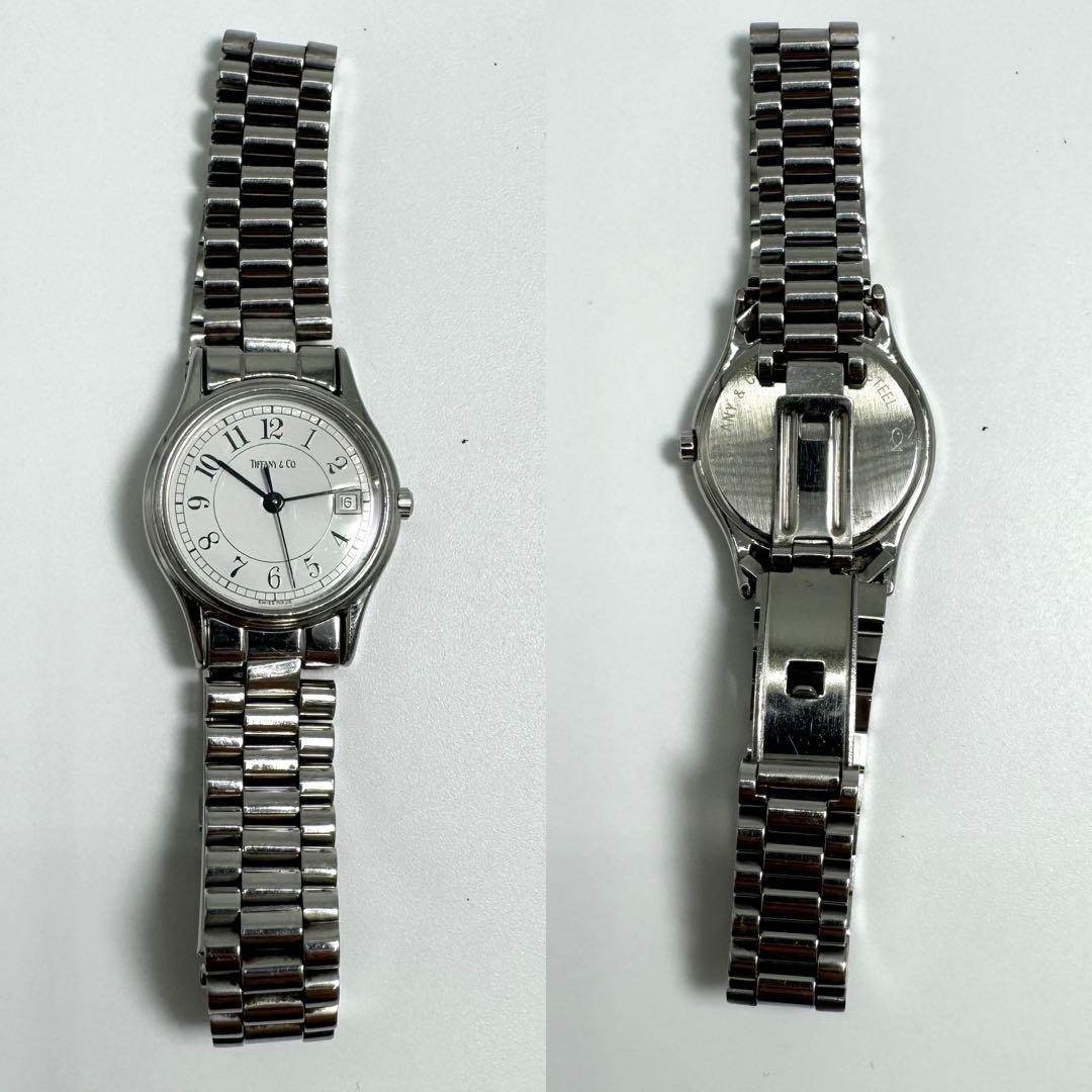 美品 ティファニー TIFFANY&CO クラシック デイト 腕時計 稼働