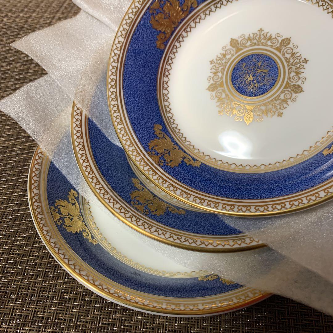 ウェッジウッド コロンビア　パウダーブルー　サラダプレート