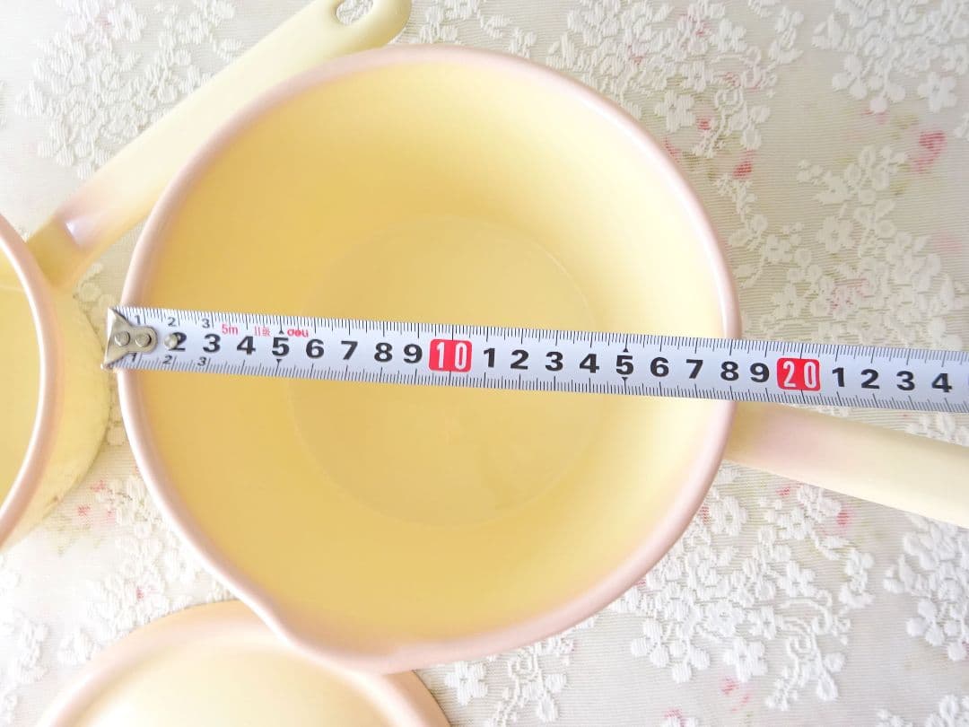 イマン　ダイアナローズ　蓋付き片手鍋大小２個セット　マニーローズ